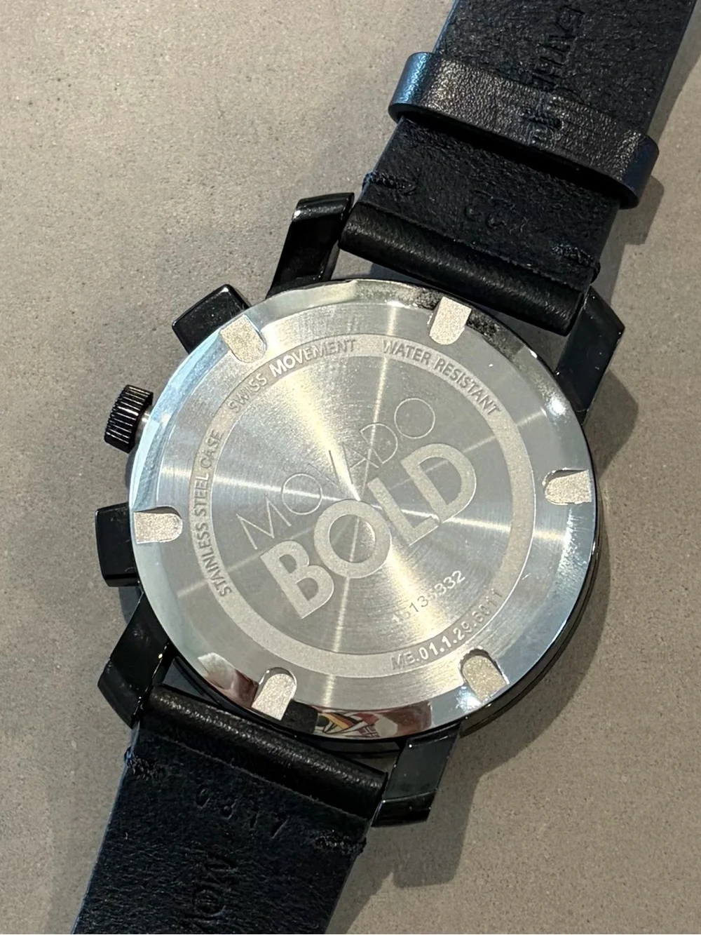 Movado Bold Men’s Black Chronograph Watch
